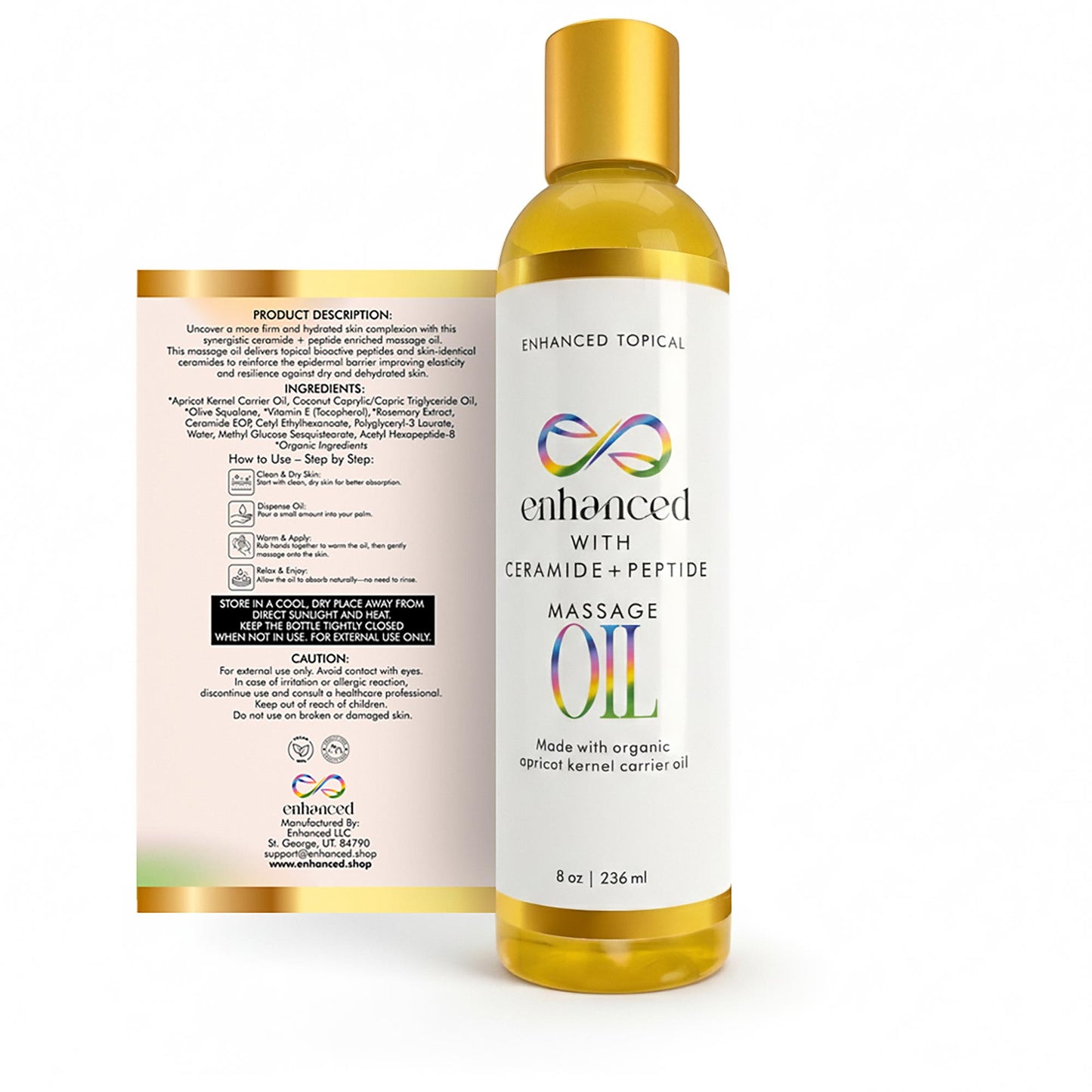 Peptide + Ceramide Massage Oil – Dry Skin Refiner